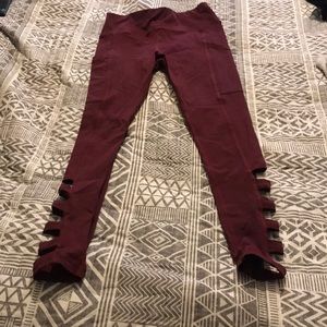 KIAVA cut out legging Maroon
